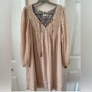 Anthropologie One September Blush Tunic Dress